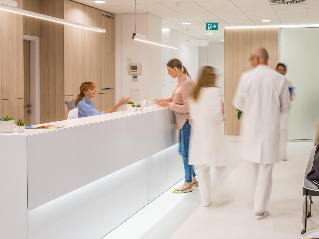 Anmeldebereich Arztpraxis